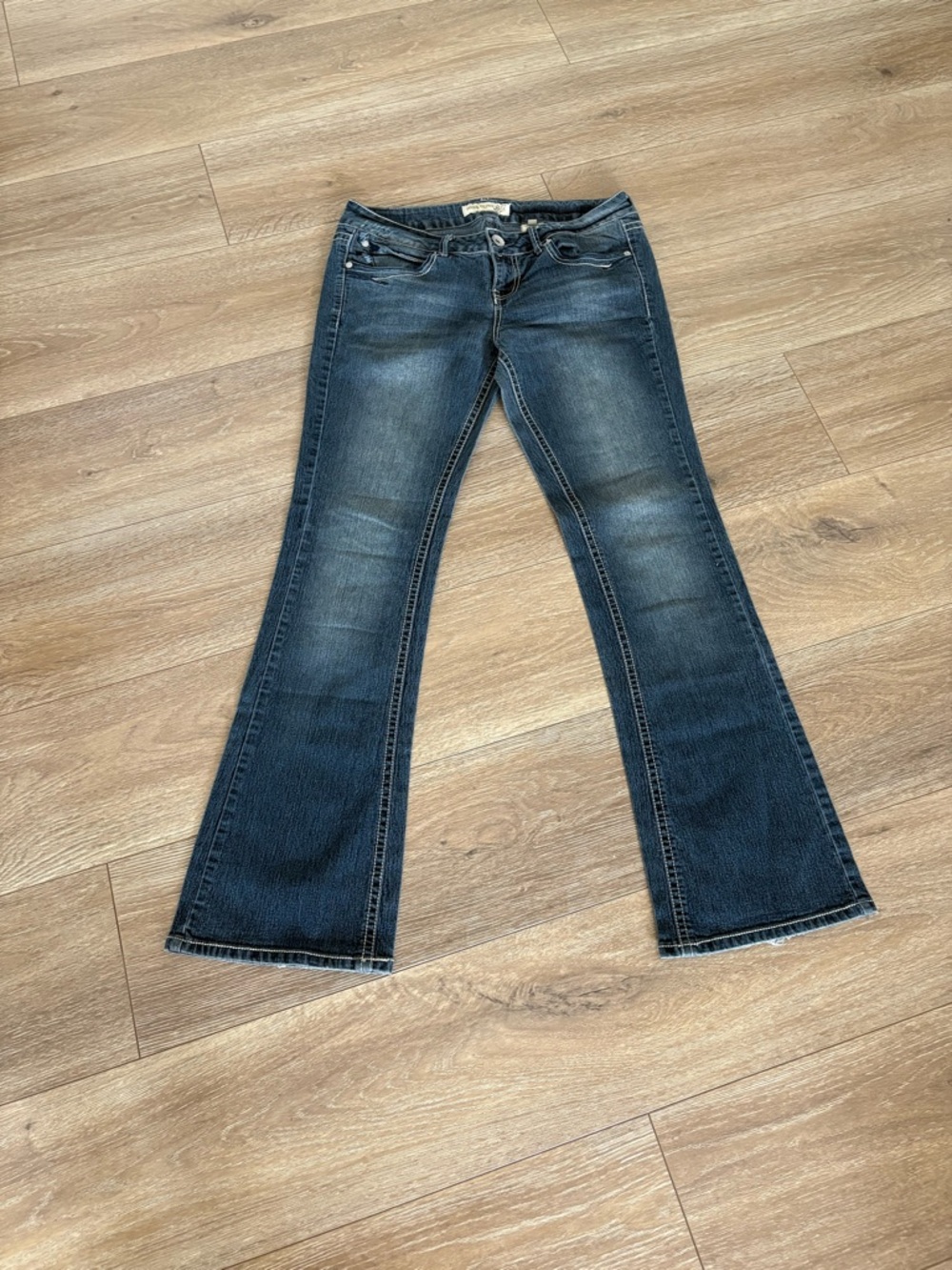 Paris Blues Women's Dark Blue Flare Jeans